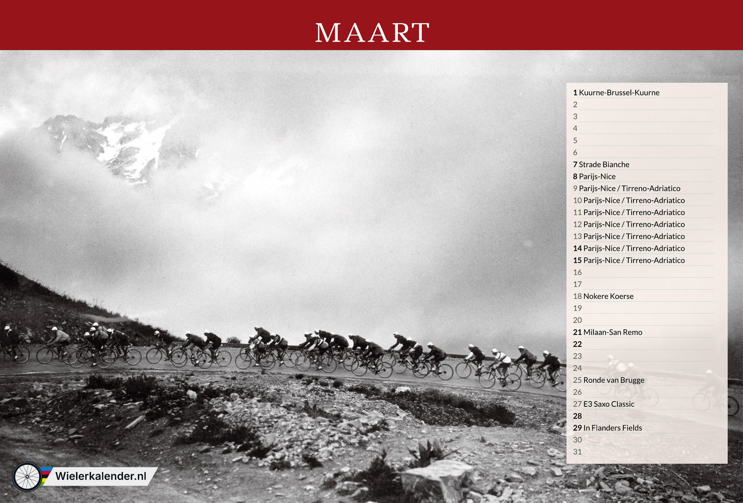 Wielerkalender 2026